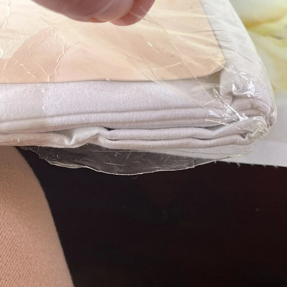 ULTRACALE Full Flat Sheet WHITE Springs Home Fashions No-Iron Made In USA Vtg